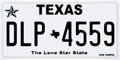 TX license plate DLP4559