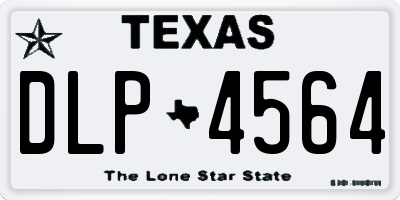 TX license plate DLP4564