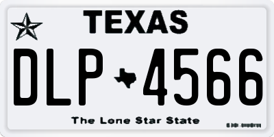 TX license plate DLP4566