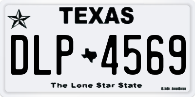 TX license plate DLP4569