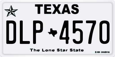 TX license plate DLP4570