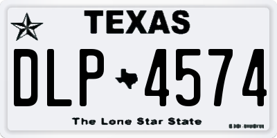 TX license plate DLP4574