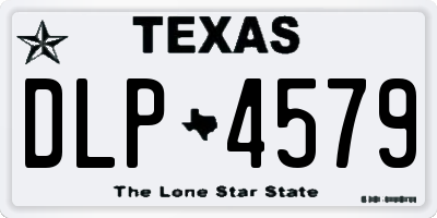 TX license plate DLP4579