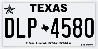 TX license plate DLP4580