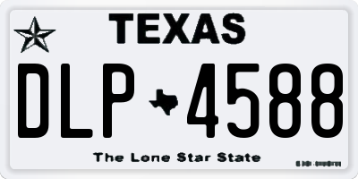 TX license plate DLP4588