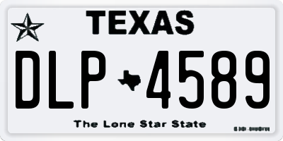 TX license plate DLP4589