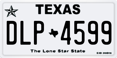 TX license plate DLP4599