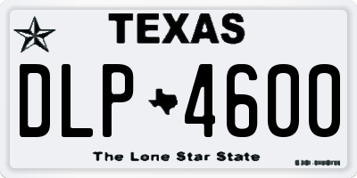 TX license plate DLP4600