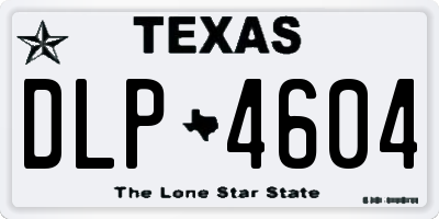 TX license plate DLP4604