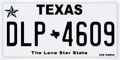 TX license plate DLP4609