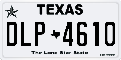 TX license plate DLP4610