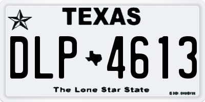 TX license plate DLP4613