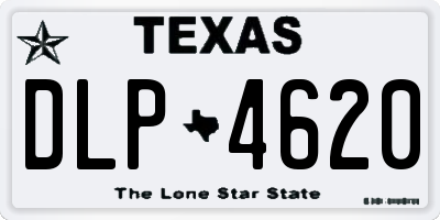 TX license plate DLP4620
