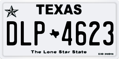 TX license plate DLP4623