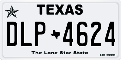 TX license plate DLP4624