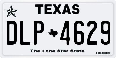 TX license plate DLP4629
