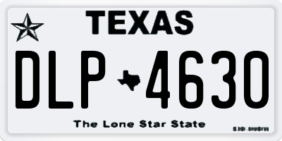 TX license plate DLP4630