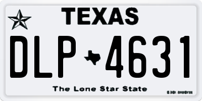 TX license plate DLP4631