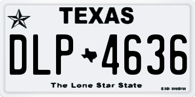 TX license plate DLP4636
