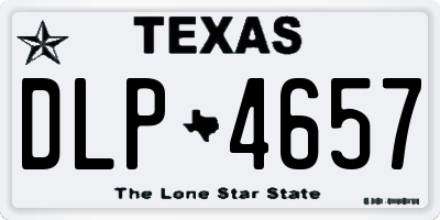TX license plate DLP4657