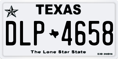TX license plate DLP4658