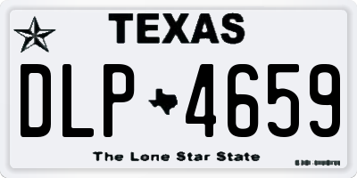 TX license plate DLP4659