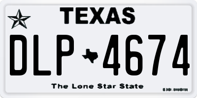 TX license plate DLP4674