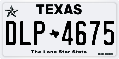 TX license plate DLP4675