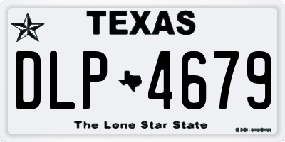 TX license plate DLP4679