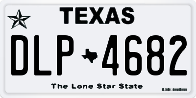 TX license plate DLP4682