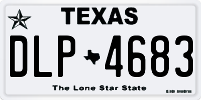 TX license plate DLP4683