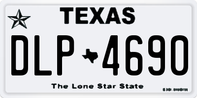 TX license plate DLP4690