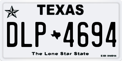 TX license plate DLP4694