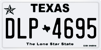 TX license plate DLP4695
