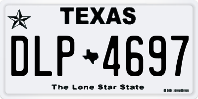 TX license plate DLP4697