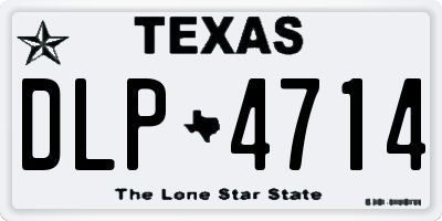 TX license plate DLP4714
