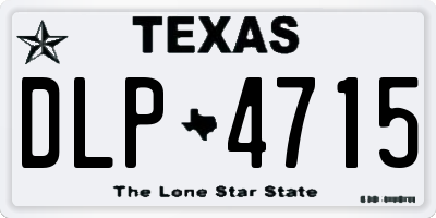 TX license plate DLP4715