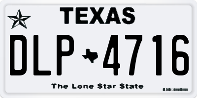 TX license plate DLP4716