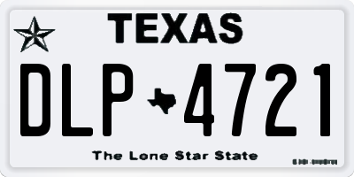TX license plate DLP4721