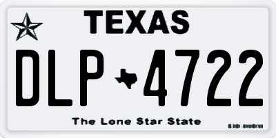 TX license plate DLP4722