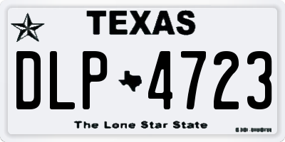 TX license plate DLP4723