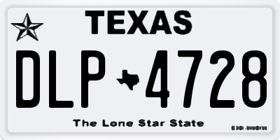 TX license plate DLP4728