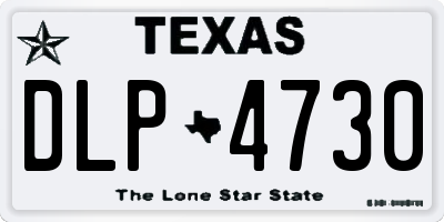 TX license plate DLP4730