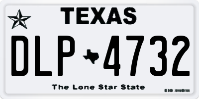 TX license plate DLP4732