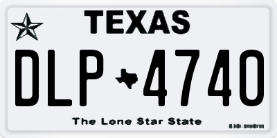 TX license plate DLP4740