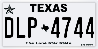 TX license plate DLP4744