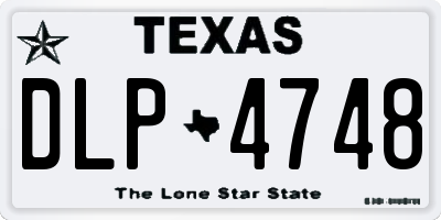 TX license plate DLP4748