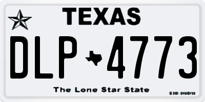 TX license plate DLP4773