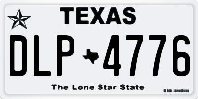 TX license plate DLP4776