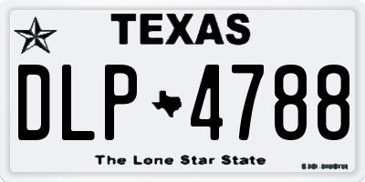 TX license plate DLP4788